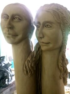 culptures by students